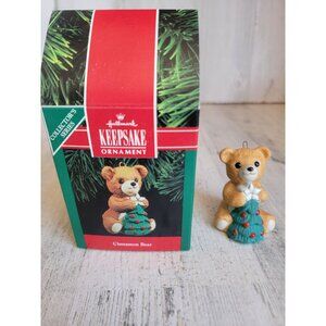 Hallmark vintage Cinnamon Bear 1990 ornament Xmas